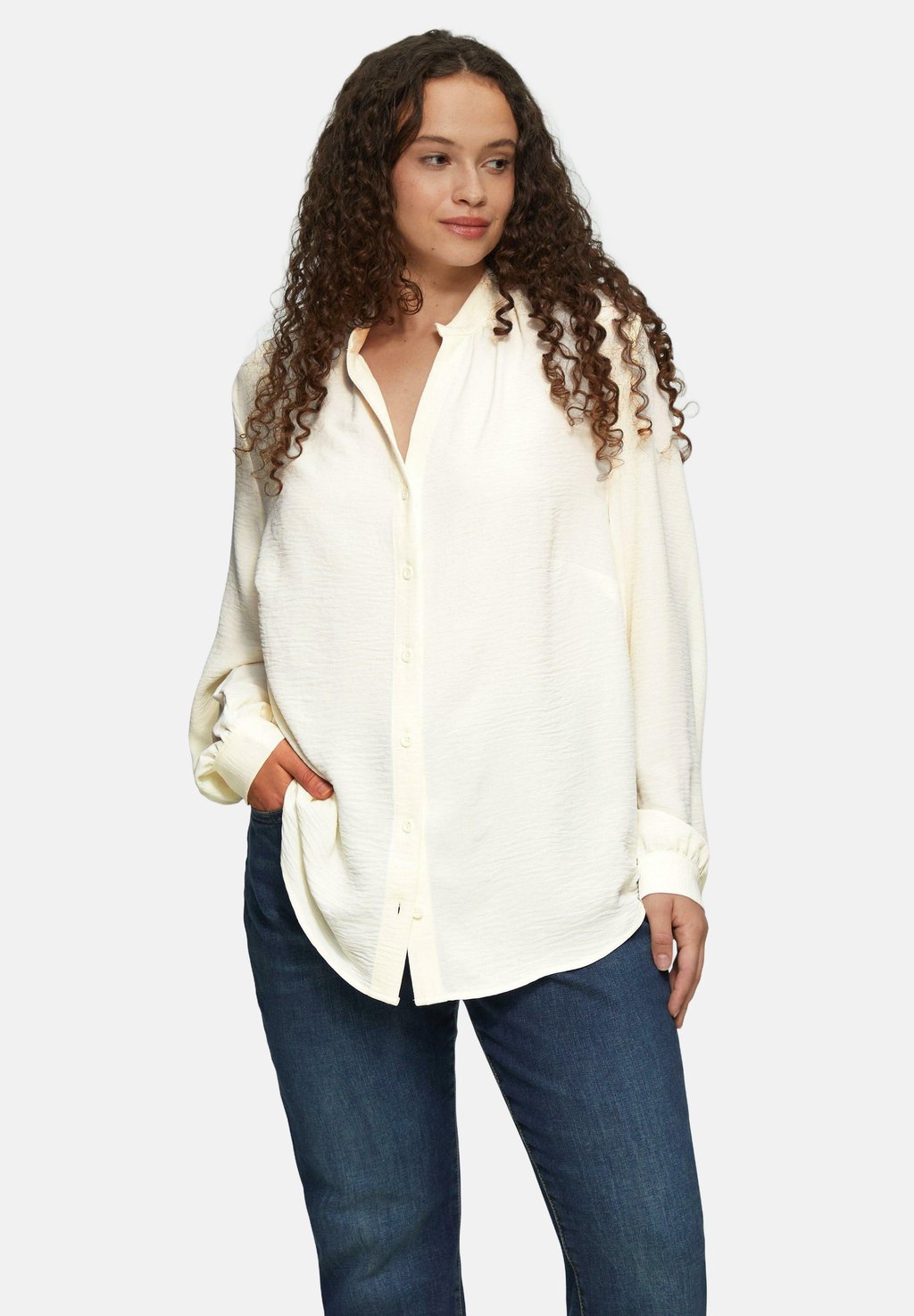 Блузка на пуговицах QS, молочный
Блузка на пуговицах QS, молочный
