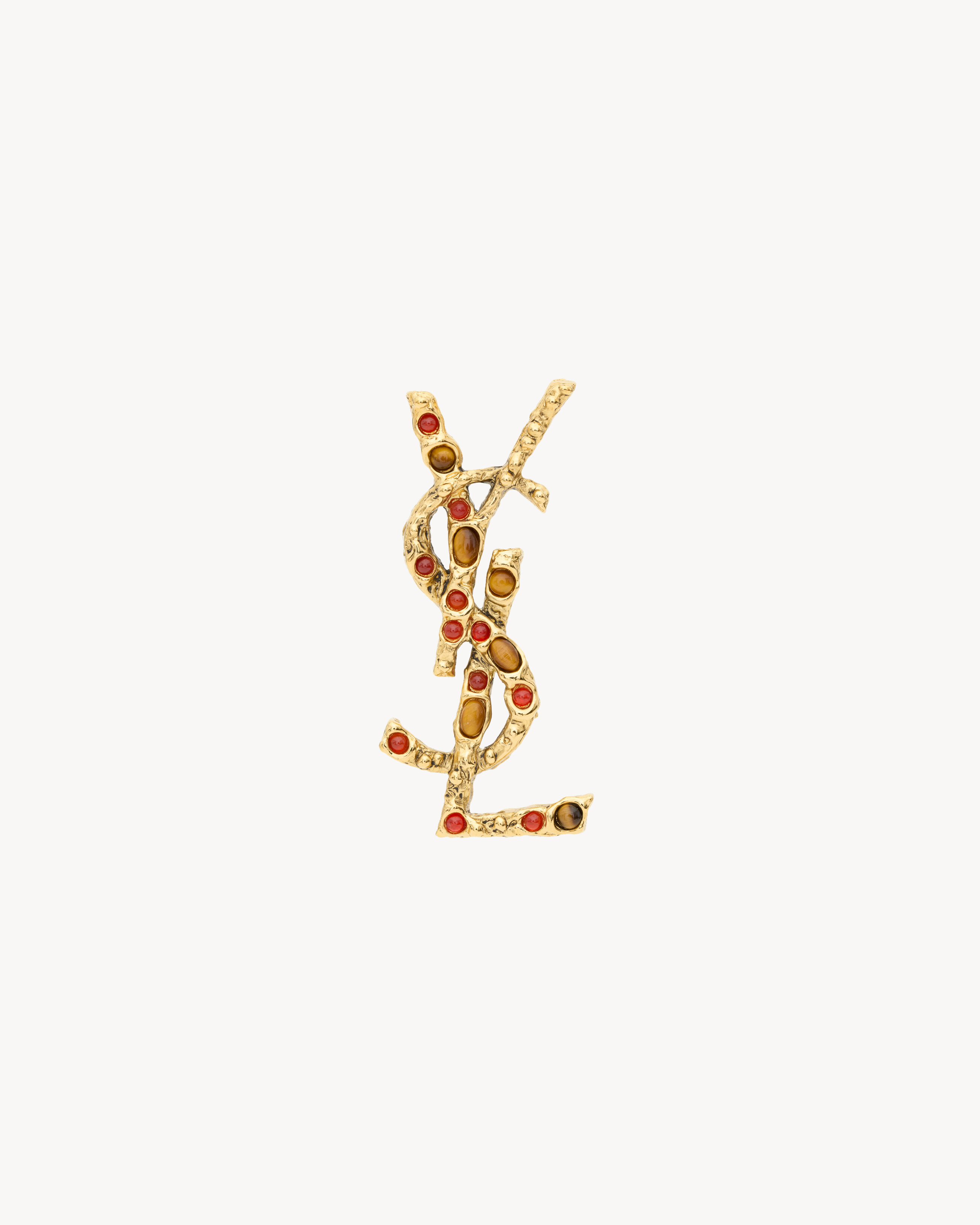 Брошь CASSANDRE из тигрового глаза, солнечного камня и металла Saint Laurent, золото
Брошь CASSANDRE из тигрового глаза, солнечного камня и металла Saint Laurent, золото