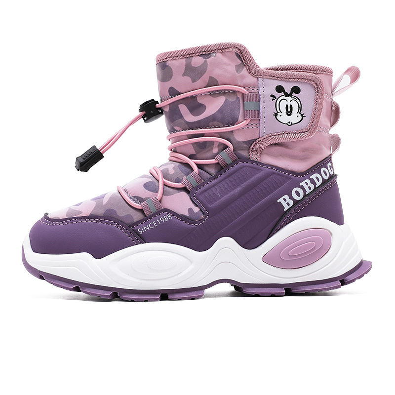 Устойчивые к скольжению, износостойкие, термостойкие высокие детские зимние ботинки Kids' BOBDOG, фиолетовый
Устойчивые к скольжению, износостойкие, термостойкие высокие детские зимние ботинки Kids' BOBDOG, фиолетовый