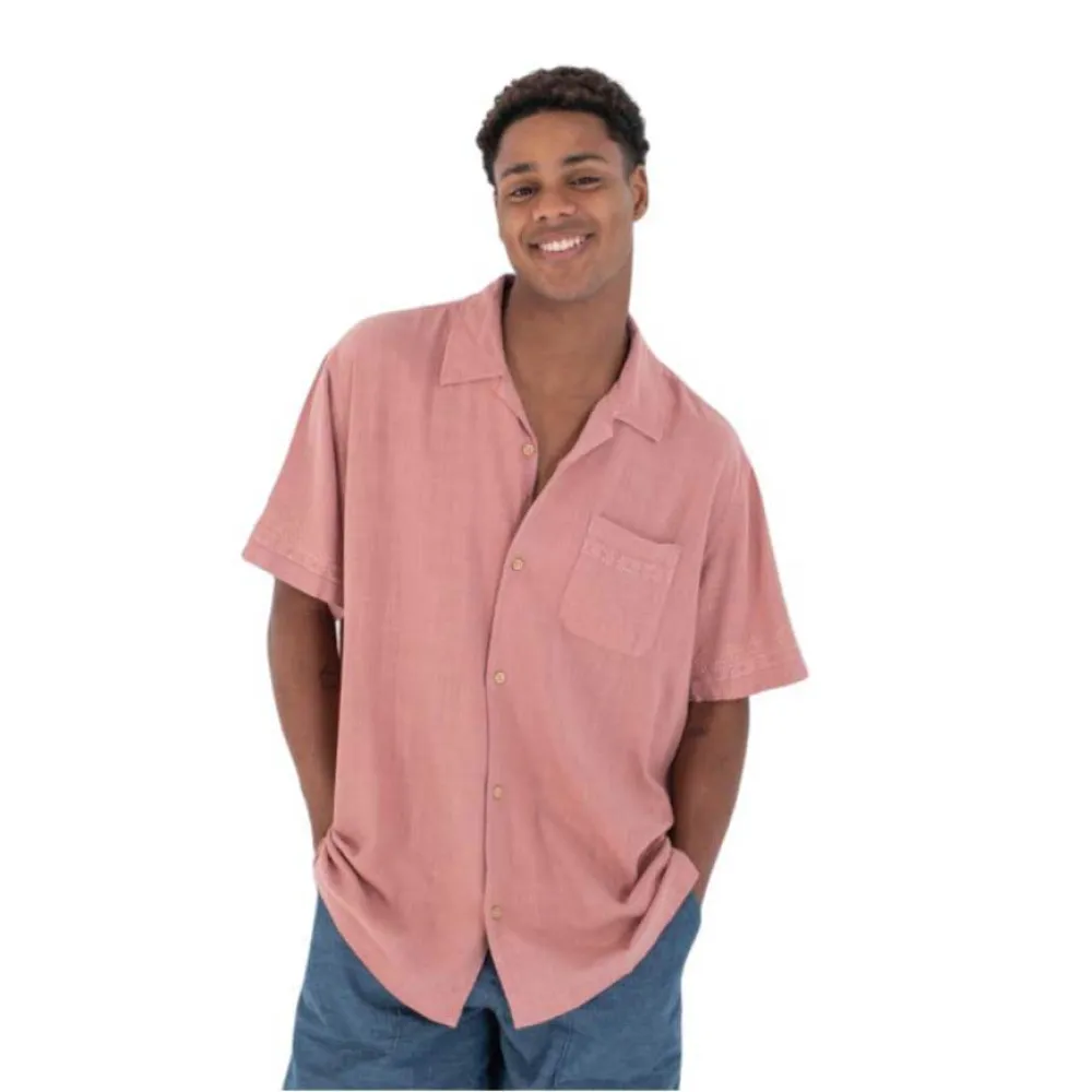 Рубашка с коротким рукавом Hurley Laguna Camp, розовый
Рубашка с коротким рукавом Hurley Laguna Camp, розовый