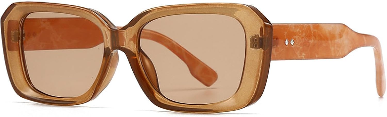 Модные солнцезащитные очки Polygon для женщин в стиле ретро, конфетные цвета, прозрачный градиент, защита от УФ-излучения UV400; мужские солнцезащитные очки с заклепками TVTBBVV, Tea Tea
Модные солнцезащитные очки Polygon для женщин в стиле ретро, конфетные цвета, прозрачный градиент, защита от УФ-излучения UV400; мужские солнцезащитные очки с заклепками TVTBBVV, Tea Tea