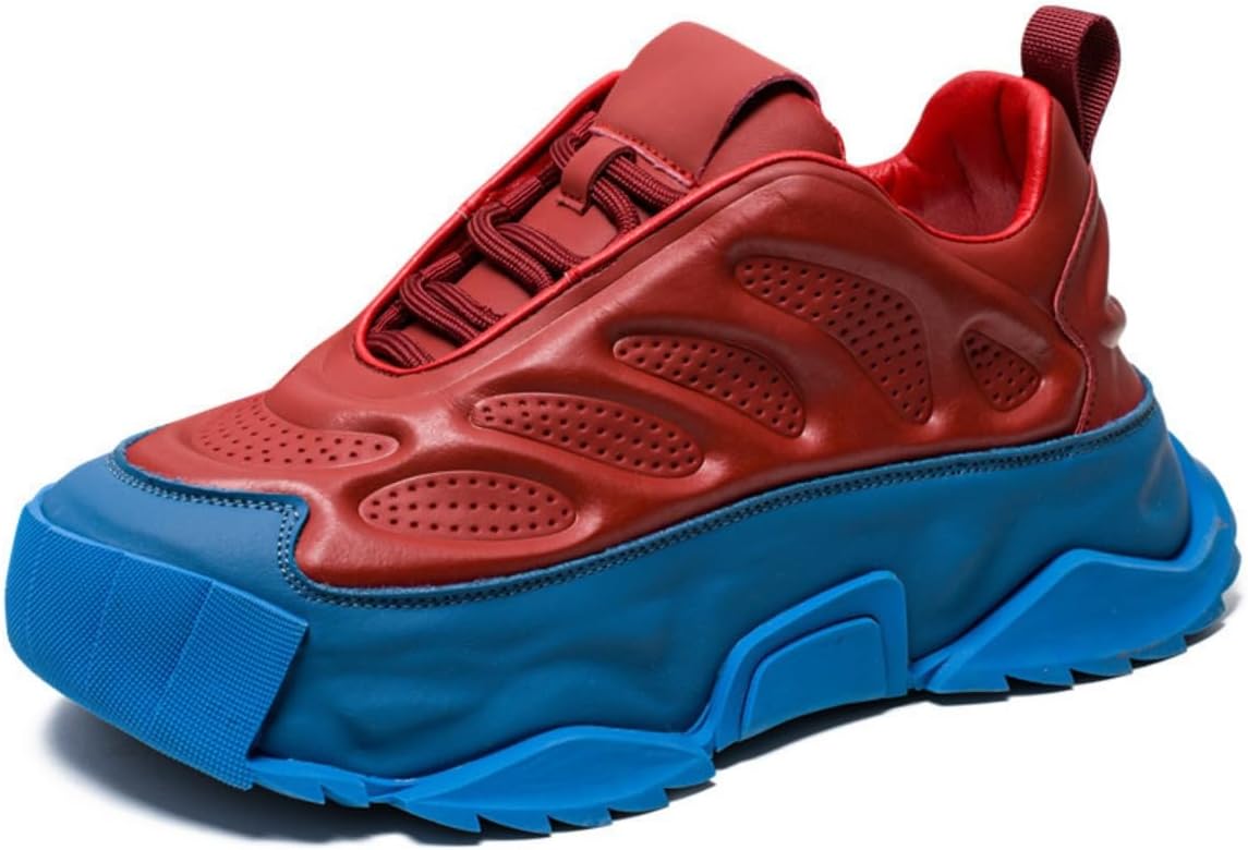 Футуристические мужские кроссовки Y2K из искусственной кожи с массивной подошвой, повышающие рост на 5 см, с ярким сочетанием цветов, уличная мода, удобные для ходьбы и повседневного ношения, с увеличенной подошвой Ctkvbmeoi, синий
Футуристические мужские кроссовки Y2K из искусственной кожи с массивной подошвой, повышающие рост на 5 см, с ярким сочетанием цветов, уличная мода, удобные для ходьбы и повседневного ношения, с увеличенной подошвой Ctkvbmeoi, синий