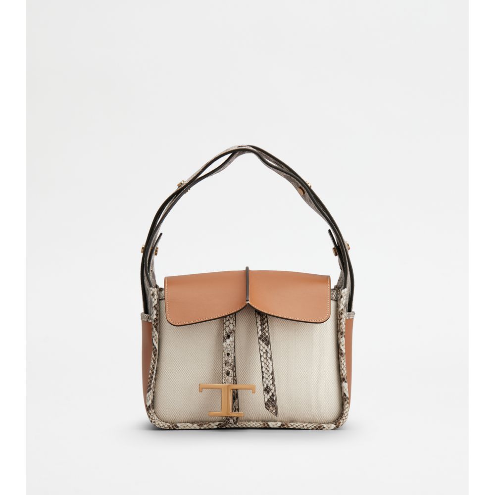 Сумка из кожи и ткани Mini TOD's, цвет brown/beige/panna, Коричневый, Сумка из кожи и ткани Mini TOD's, цвет brown/beige/panna
Сумка из кожи и ткани Mini TOD's, цвет brown/beige/panna, Коричневый, Сумка из кожи и ткани Mini TOD's, цвет brown/beige/panna