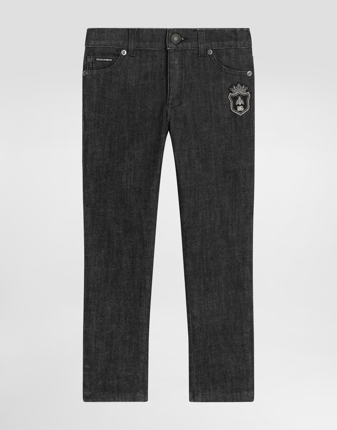 Джинсы с пятью карманами и вышивкой DOLCE & GABBANA, мультиколор
Джинсы с пятью карманами и вышивкой DOLCE & GABBANA, мультиколор