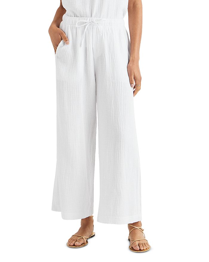 Широкие брюки-палаццо из марли Splendid, белый
Широкие брюки-палаццо из марли Splendid, белый