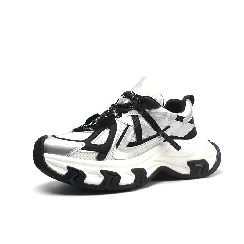 Дышащие низкие массивные кроссовки для мужчин BASLS, Black Silver
Дышащие низкие массивные кроссовки для мужчин BASLS, Black Silver