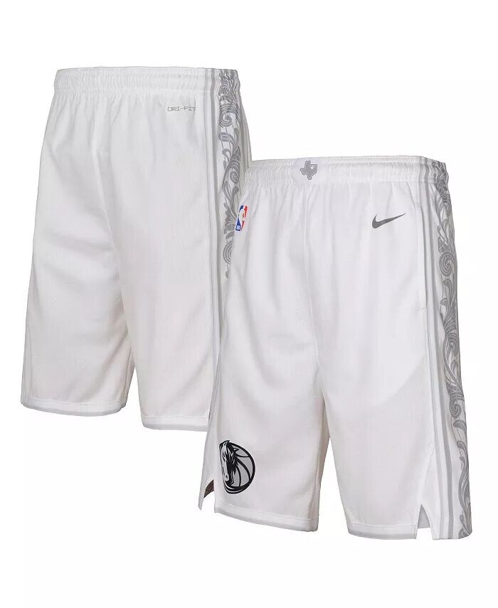 Шорты Swingman Performance White Dallas Mavericks 2024/25 City Edition для больших мальчиков и девочек Nike
Шорты Swingman Performance White Dallas Mavericks 2024/25 City Edition для больших мальчиков и девочек Nike