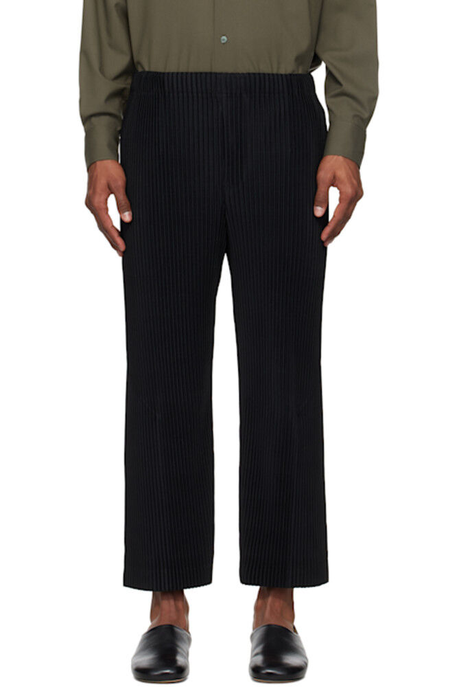 Черные брюки ежемесячного цвета в апреле HOMME PLISSÉ ISSEY MIYAKE
Черные брюки ежемесячного цвета в апреле HOMME PLISSÉ ISSEY MIYAKE