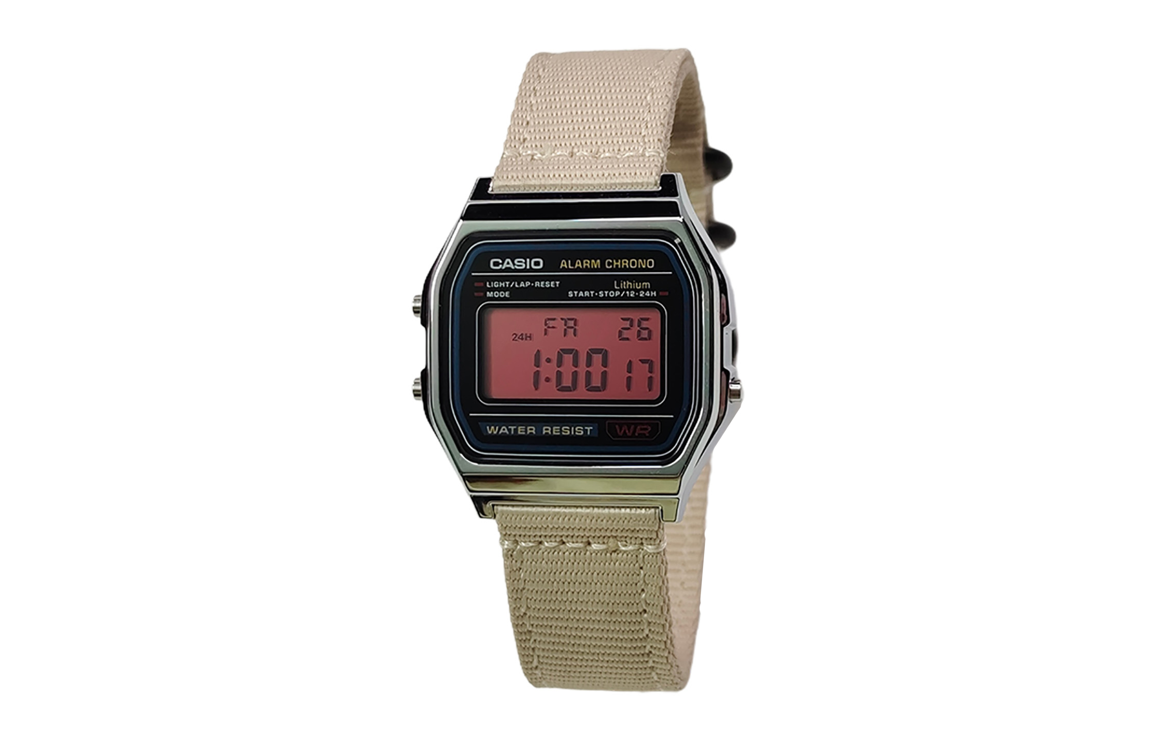 CASIO Мужские часы Retrofit Series с кварцевым механизмом и нейлоновым ремешком, черный циферблат
CASIO Мужские часы Retrofit Series с кварцевым механизмом и нейлоновым ремешком, черный циферблат
