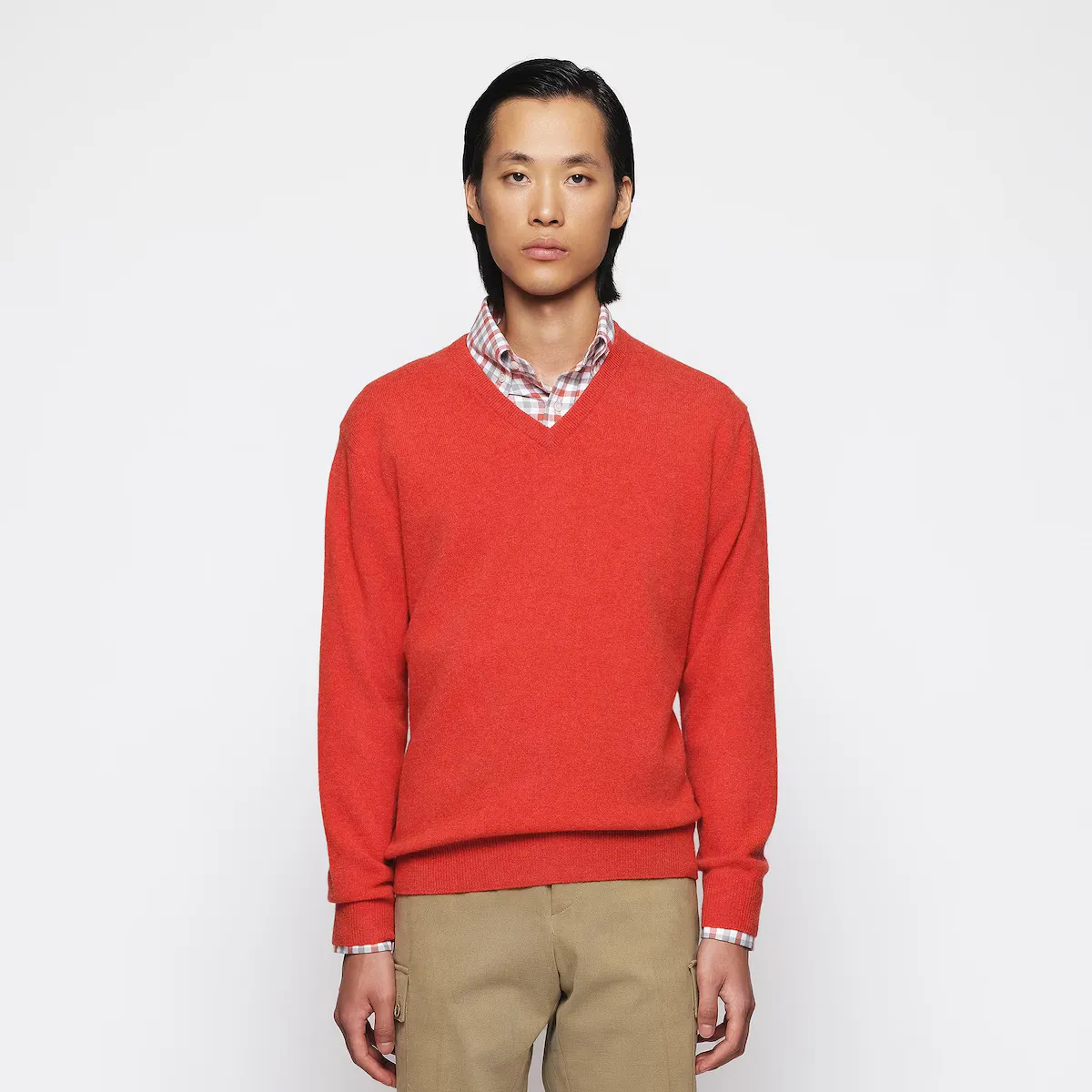 Мужской охотничий вязаный свитер овечья шерсть Mirto, красный 
Мужской охотничий вязаный свитер овечья шерсть Mirto, красный