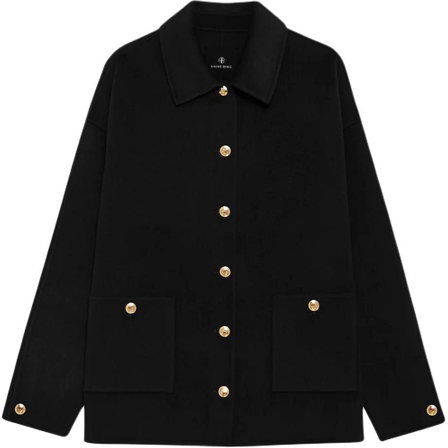 Anine Bing Куртка на пуговицах с накладным карманом, Black
Anine Bing Куртка на пуговицах с накладным карманом, Black