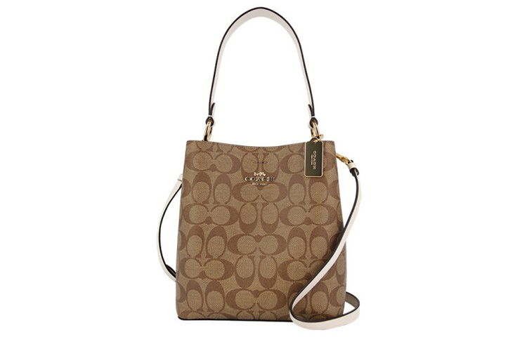 COACH Городская холщовая сумка с кожаной отделкой через плечо женская коричневая с монограммой
COACH Городская холщовая сумка с кожаной отделкой через плечо женская коричневая с монограммой