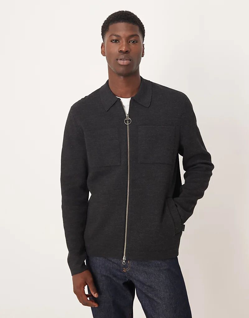 Объемный трикотажный джемпер Barbour на молнии в цвете угольно-мелованной ткани
Объемный трикотажный джемпер Barbour на молнии в цвете угольно-мелованной ткани