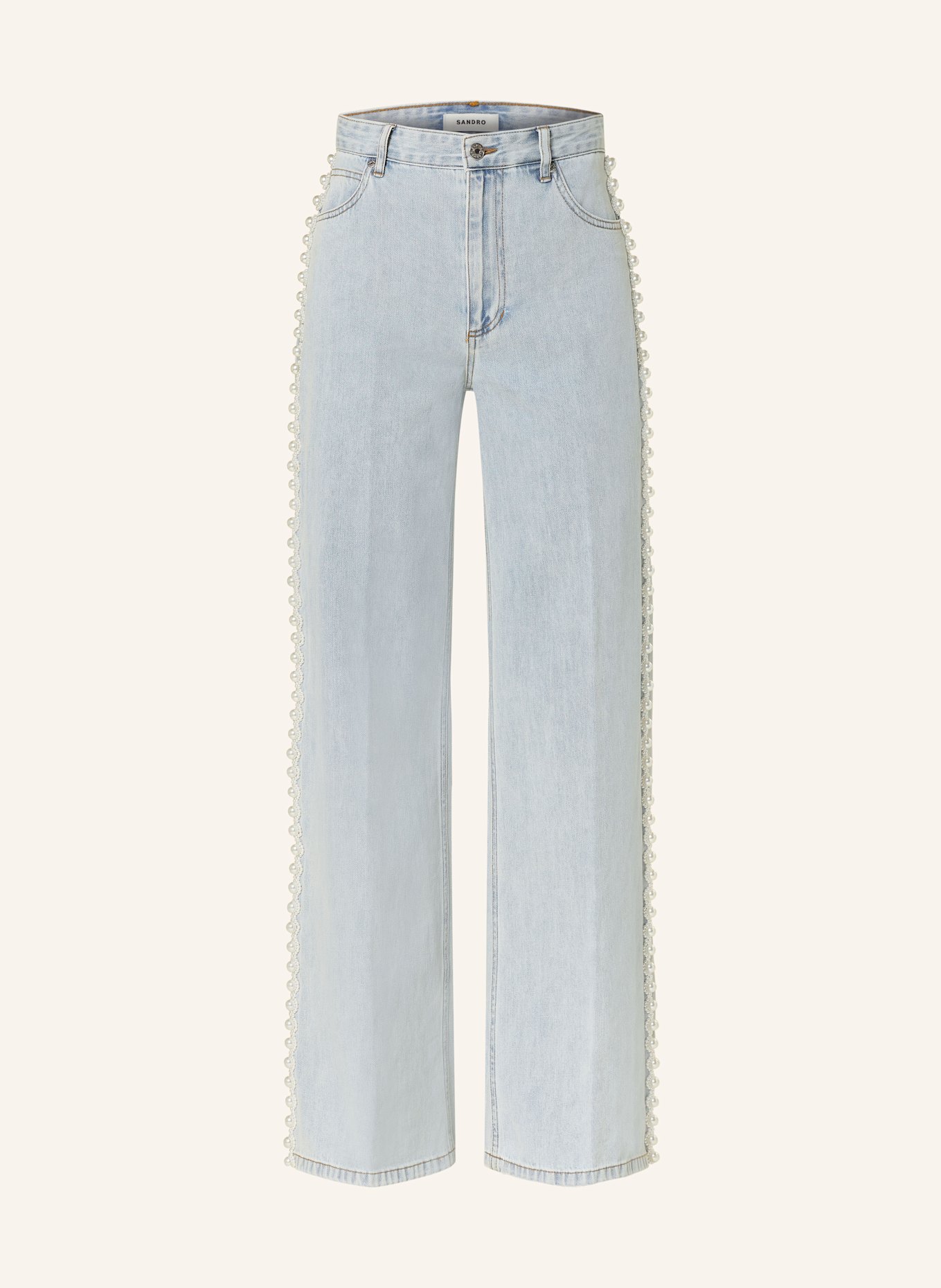 Прямые джинсы с драгоценными камнями Sandro, голубой
Прямые джинсы с драгоценными камнями Sandro, голубой