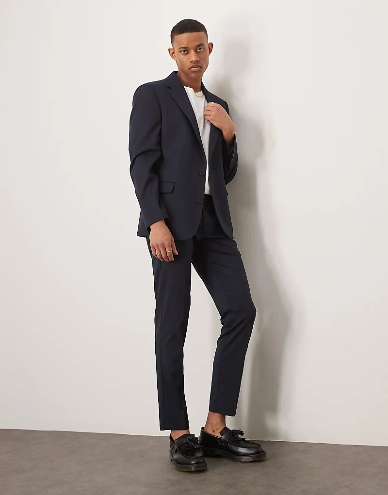 Узкий пиджак ASOS DESIGN темно-синего цвета
Узкий пиджак ASOS DESIGN темно-синего цвета