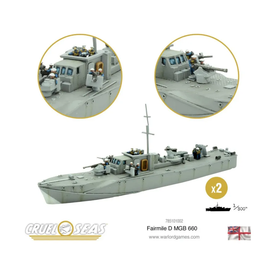 Фэрмайл Д МГБ 660, Cruel Seas (1/300)
Фэрмайл Д МГБ 660, Cruel Seas (1/300)