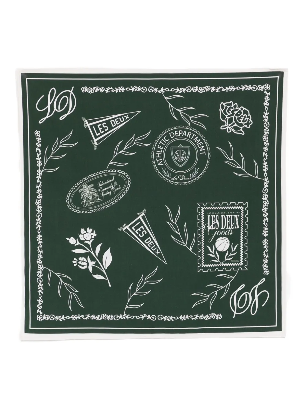 Платок с принтом Les Deux, зеленый
Платок с принтом Les Deux, зеленый