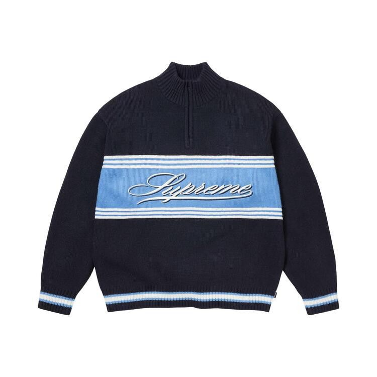Свитер Supreme Script Stripe Half Zip Sweater, Navy
Свитер Supreme Script Stripe Half Zip Sweater, Navy