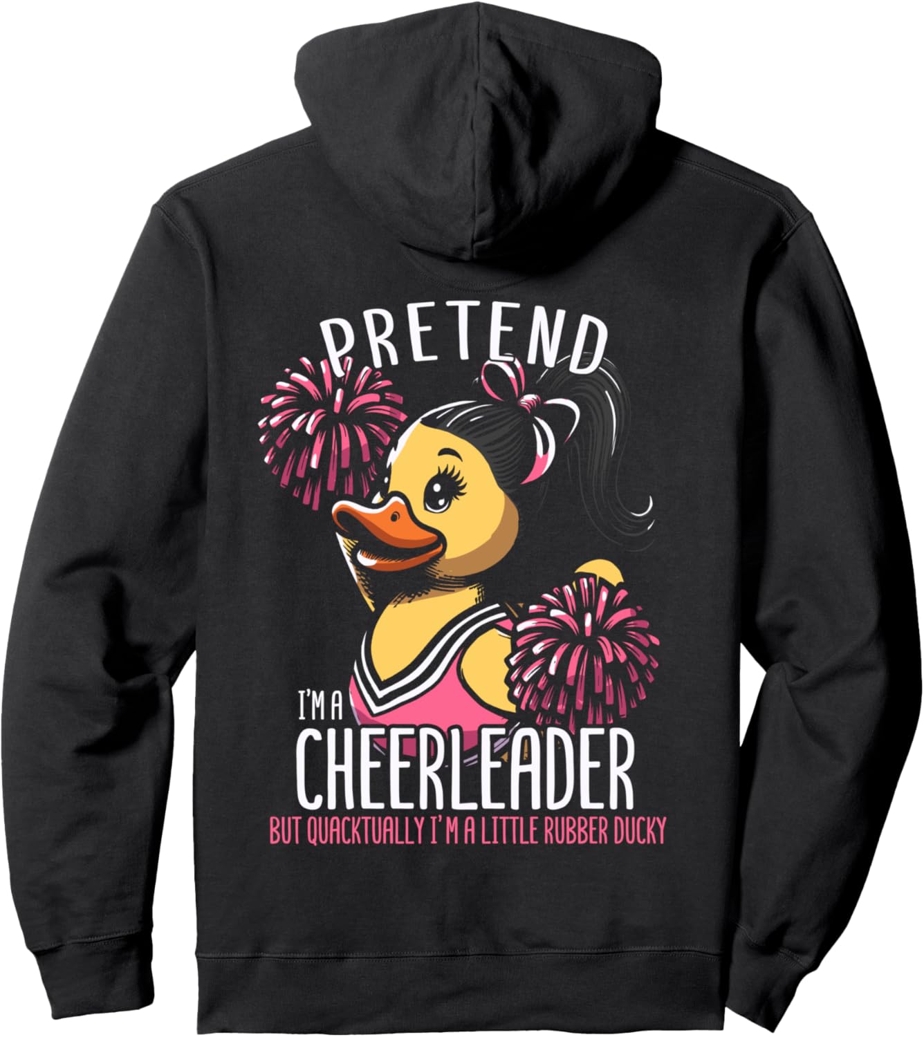Худи с изображением резиновой уточки для чирлидеров Cheerleader Rubber Ducky Pompoms Pom-Poms Duck, черный
Худи с изображением резиновой уточки для чирлидеров Cheerleader Rubber Ducky Pompoms Pom-Poms Duck, черный