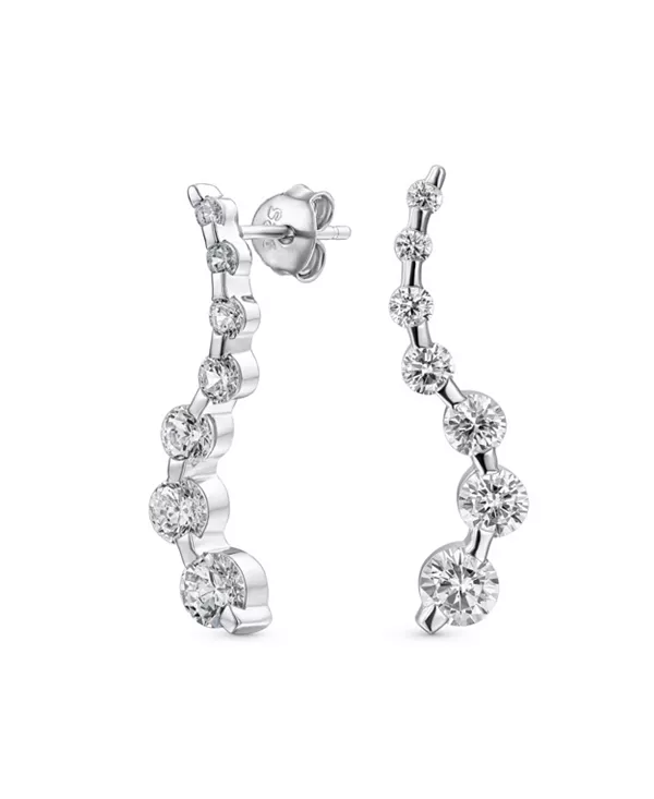 Серьги-Подвески с семью камнями фианита из стерлингового серебра Bling Jewelry, clear
Серьги-Подвески с семью камнями фианита из стерлингового серебра Bling Jewelry, clear