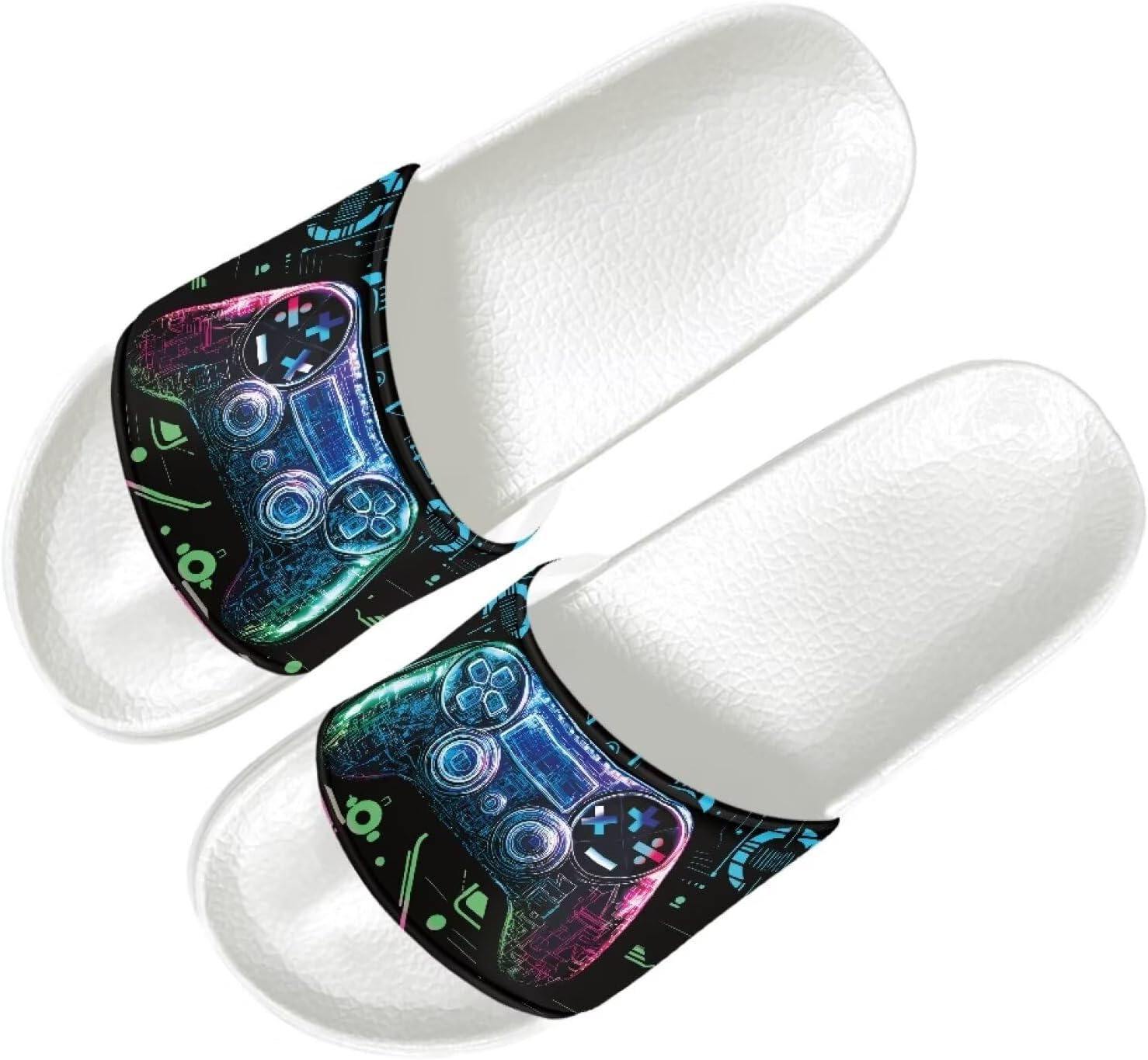 Мужские шлепанцы Quxjehoe, быстросохнущие для душа, противоскользящие, легкие, модные летние сандалии, размеры США 5-14, Game Controller
Мужские шлепанцы Quxjehoe, быстросохнущие для душа, противоскользящие, легкие, модные летние сандалии, размеры США 5-14, Game Controller