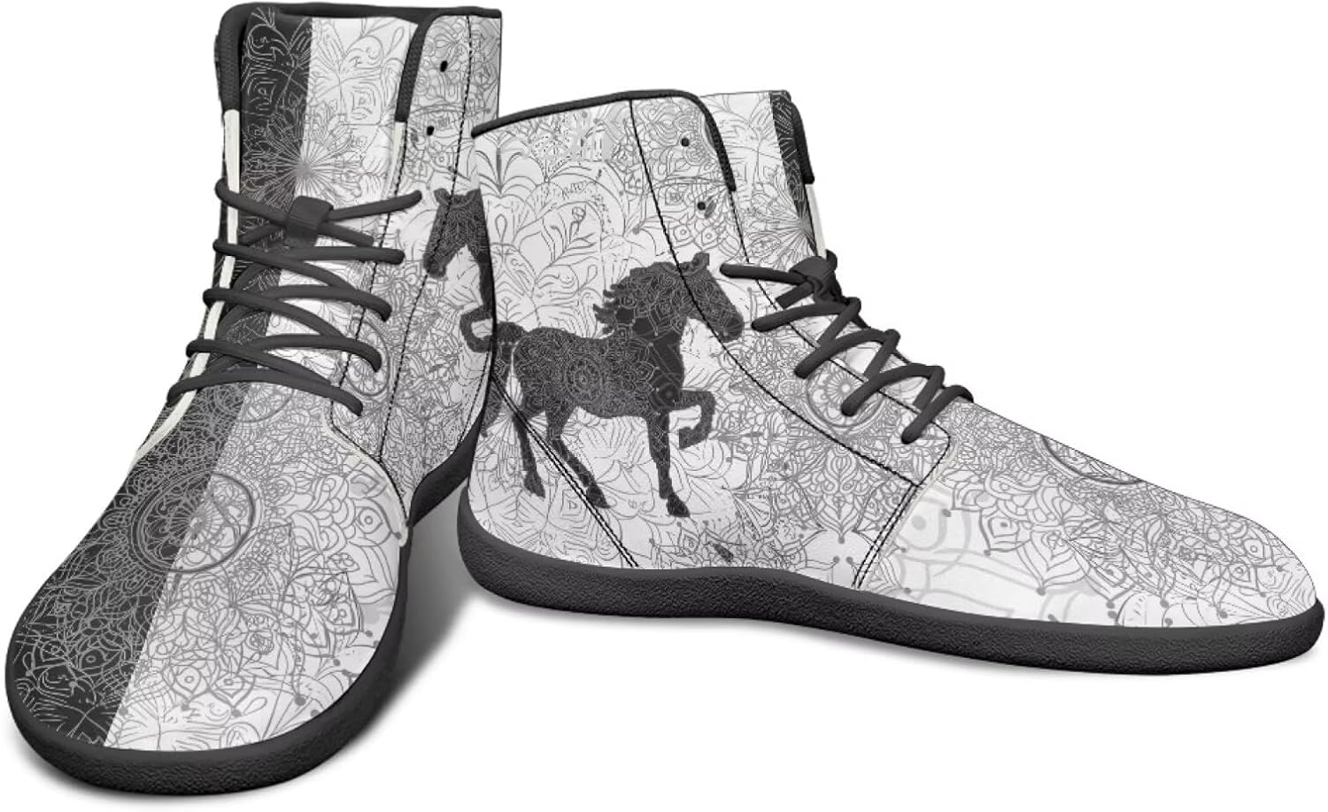 Мужские ультрагибкие кроссовки с анималистическим принтом, высокие, на резиновой подошве, черно-белые, с мандалой, для бега Watdotory
Мужские ультрагибкие кроссовки с анималистическим принтом, высокие, на резиновой подошве, черно-белые, с мандалой, для бега Watdotory