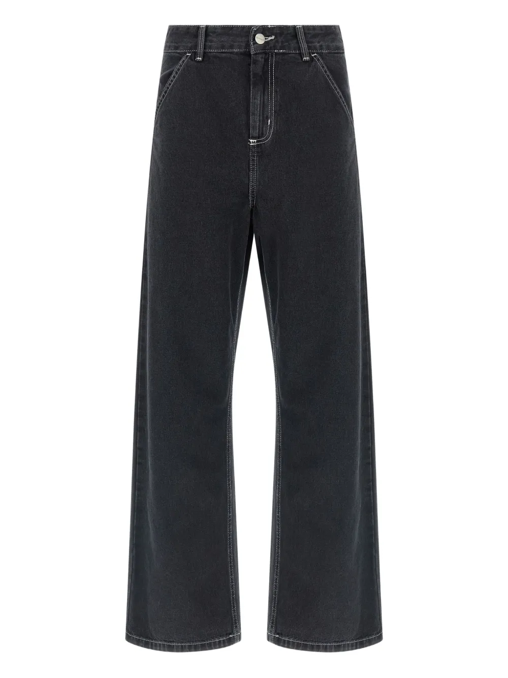 Джинсы с высокой талией и широкими штанинами Carhartt Wip, черный
Джинсы с высокой талией и широкими штанинами Carhartt Wip, черный