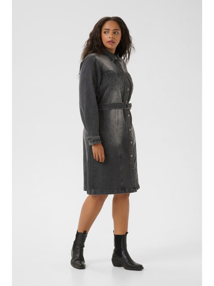 KAFFE curve Джинсовое платье KCally, стандартный крой, средний серый цвет
KAFFE curve Джинсовое платье KCally, стандартный крой, средний серый цвет