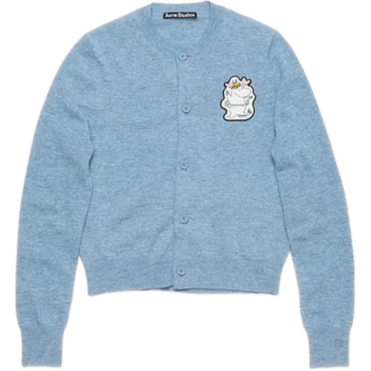 Кардиган с нашивкой X Moomin Logo Acne Studios, синий
Кардиган с нашивкой X Moomin Logo Acne Studios, синий