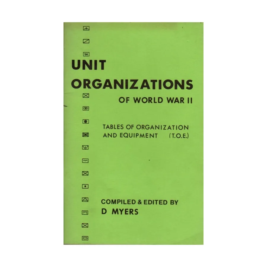 Единичные организации Второй мировой войны (1-е издание), War Gaming Rules (Z&M Enterprises)
Единичные организации Второй мировой войны (1-е издание), War Gaming Rules (Z&M Enterprises)