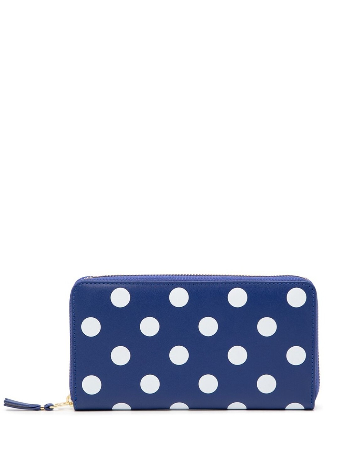 Comme Des Garçons Wallet кошелек с круговой молнией и узором в горох, синий
Comme Des Garçons Wallet кошелек с круговой молнией и узором в горох, синий