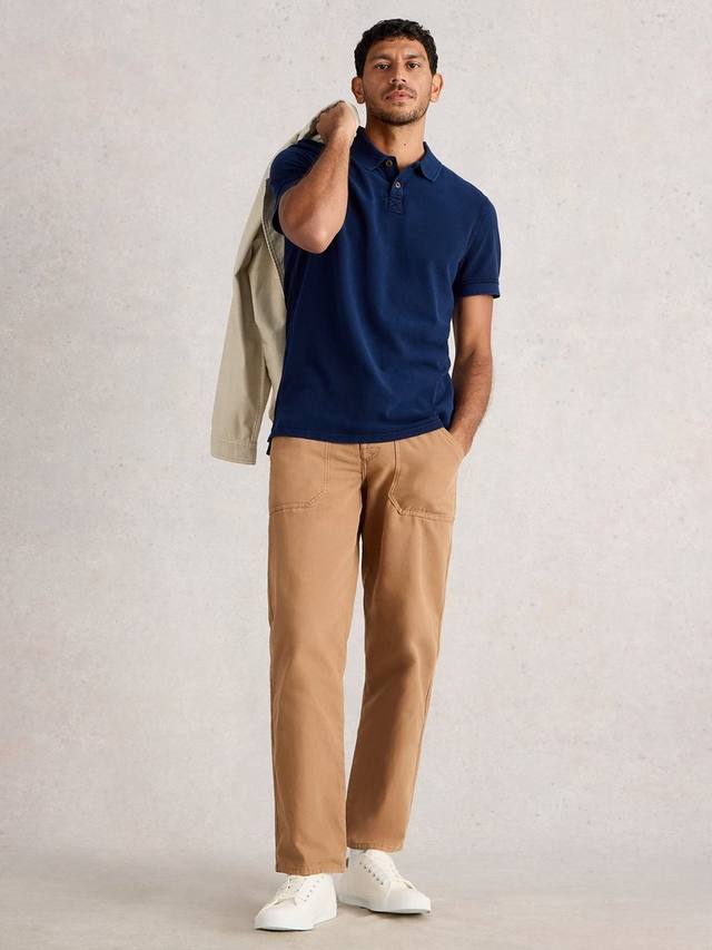 Хлопковая поло с коротким рукавом Regular Fit в утилитарном стиле White Stuff, Deep Blue
Хлопковая поло с коротким рукавом Regular Fit в утилитарном стиле White Stuff, Deep Blue