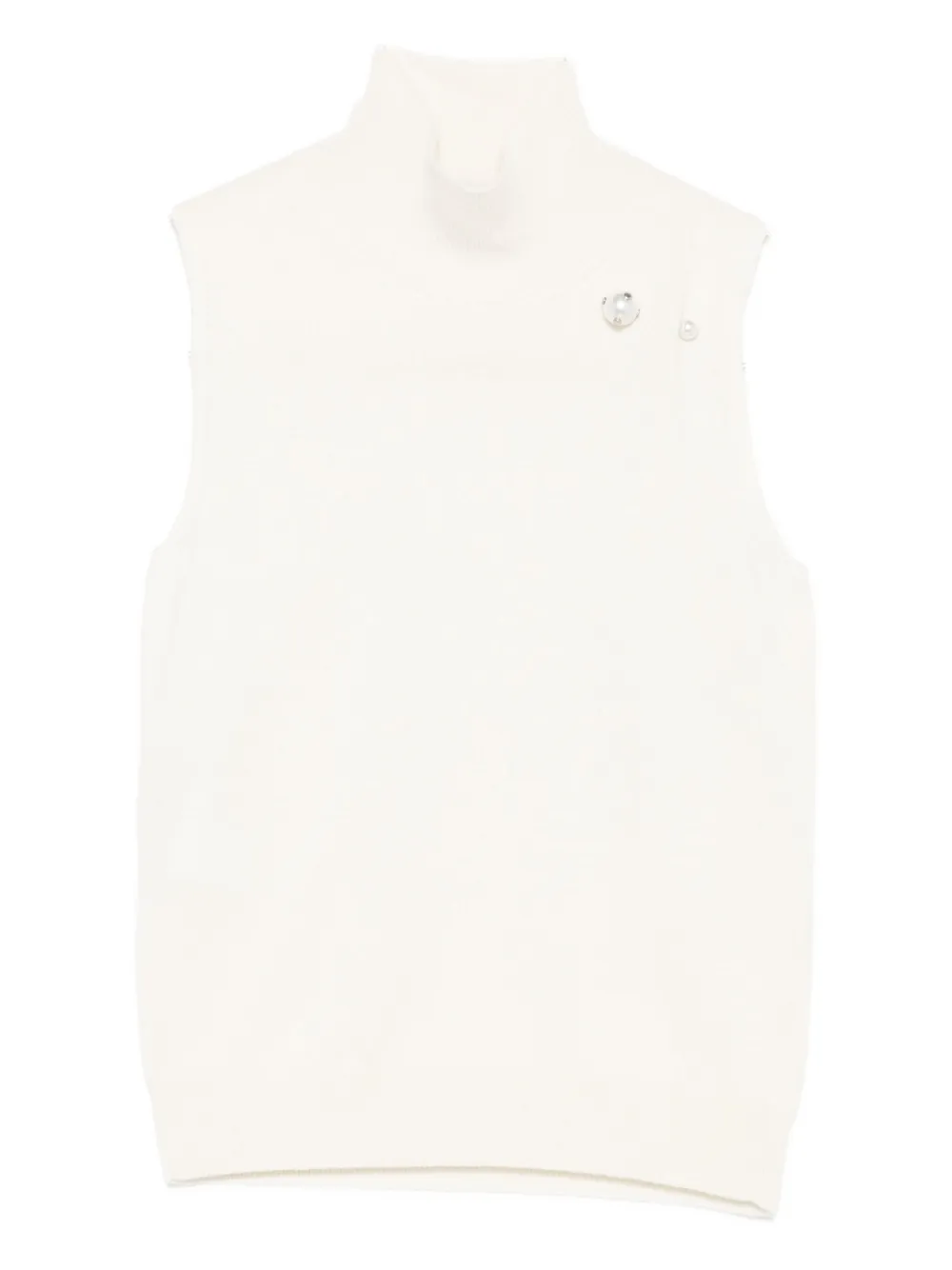 Топ с высоким воротом, украшенный жемчугом Alberta Ferretti, нейтральный
Топ с высоким воротом, украшенный жемчугом Alberta Ferretti, нейтральный