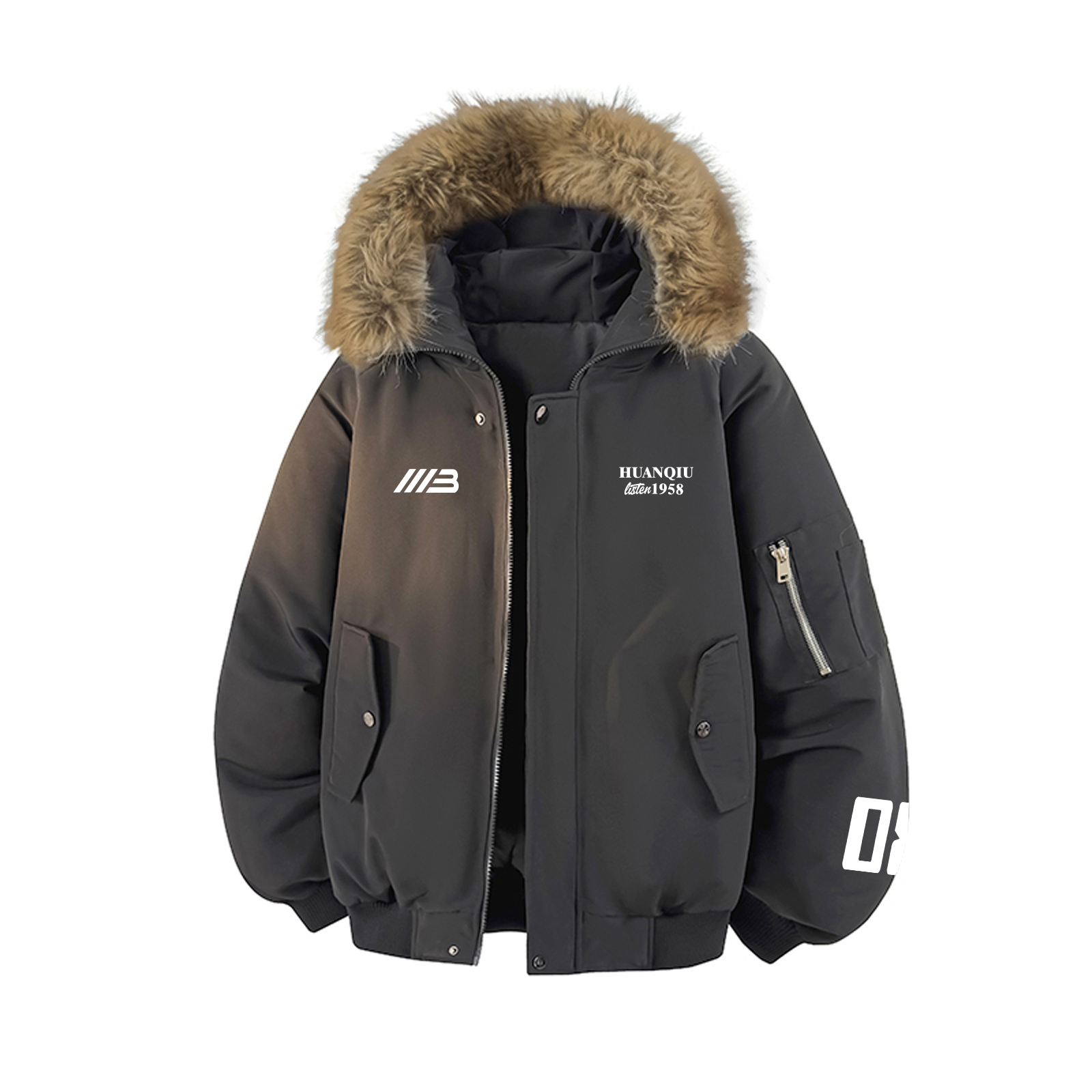 Пуховик Unisex Hooded Thickened Cargo HUANQIU, серый
Пуховик Unisex Hooded Thickened Cargo HUANQIU, серый
