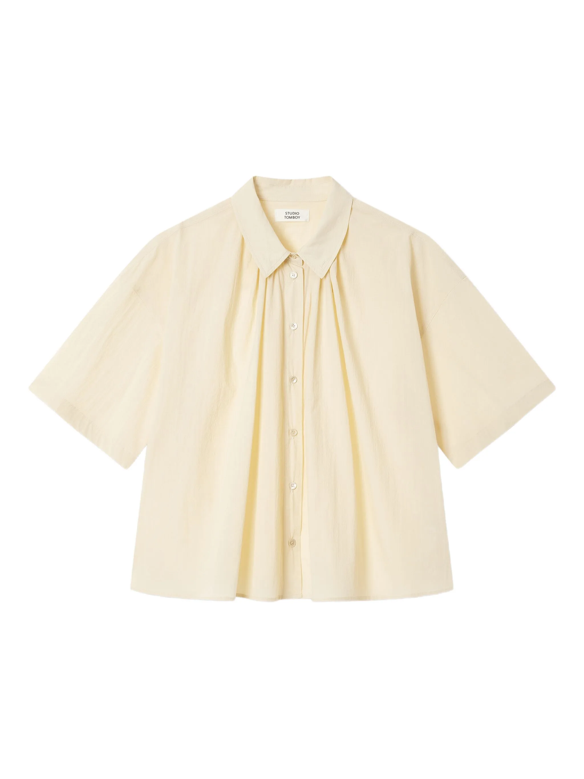 Плиссированная рубашка с короткими рукавами Tomboy, нейтральный
Плиссированная рубашка с короткими рукавами Tomboy, нейтральный
