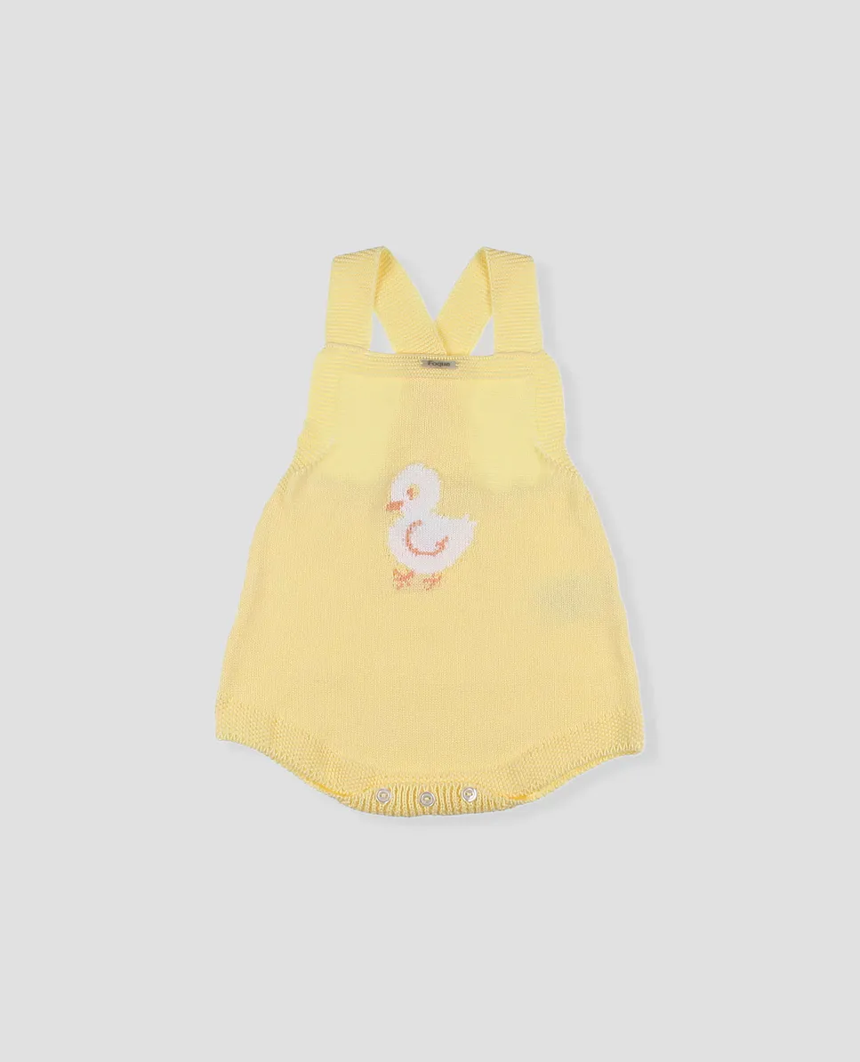 Детский комбинезон с хлопковым трикотажным цыпленком Foque, желтый
Детский комбинезон с хлопковым трикотажным цыпленком Foque, желтый