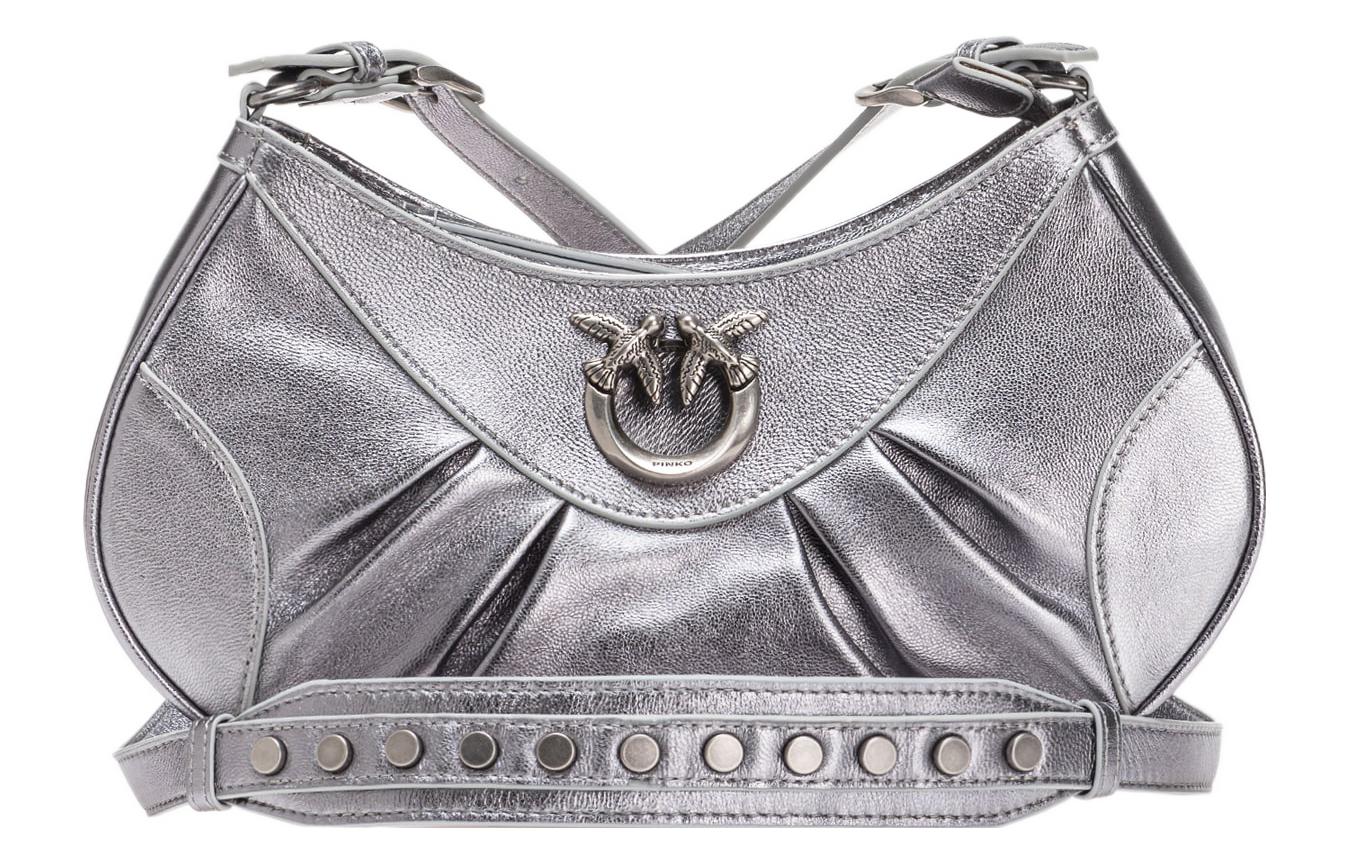 PINKO Наппа кожа с овчиной мини-сумка через плечо женская серебристая
PINKO Наппа кожа с овчиной мини-сумка через плечо женская серебристая