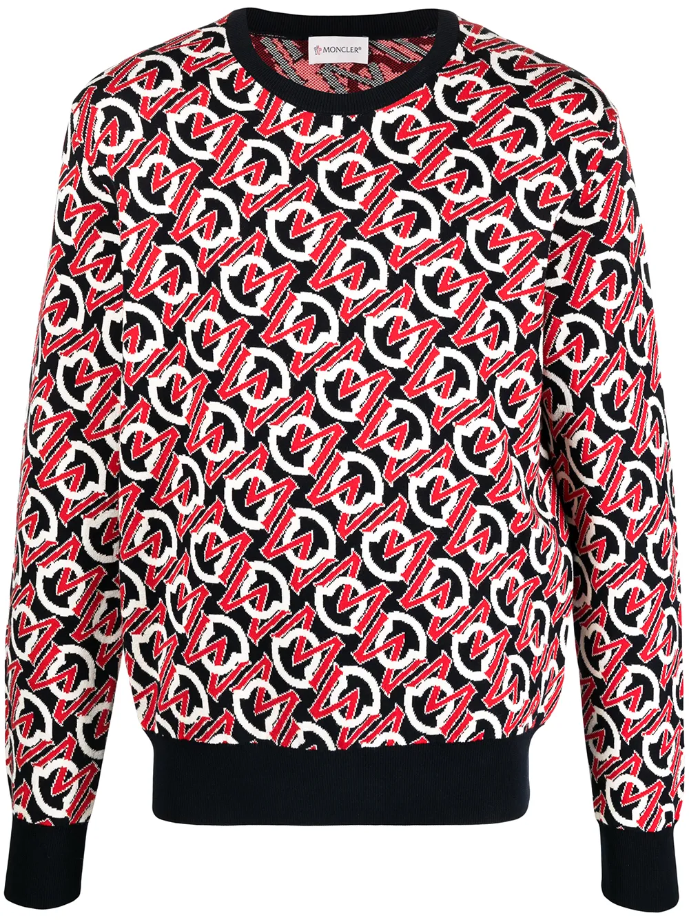 Джемпер с круглым вырезом и жаккардовым логотипом MONCLER, синий
Джемпер с круглым вырезом и жаккардовым логотипом MONCLER, синий