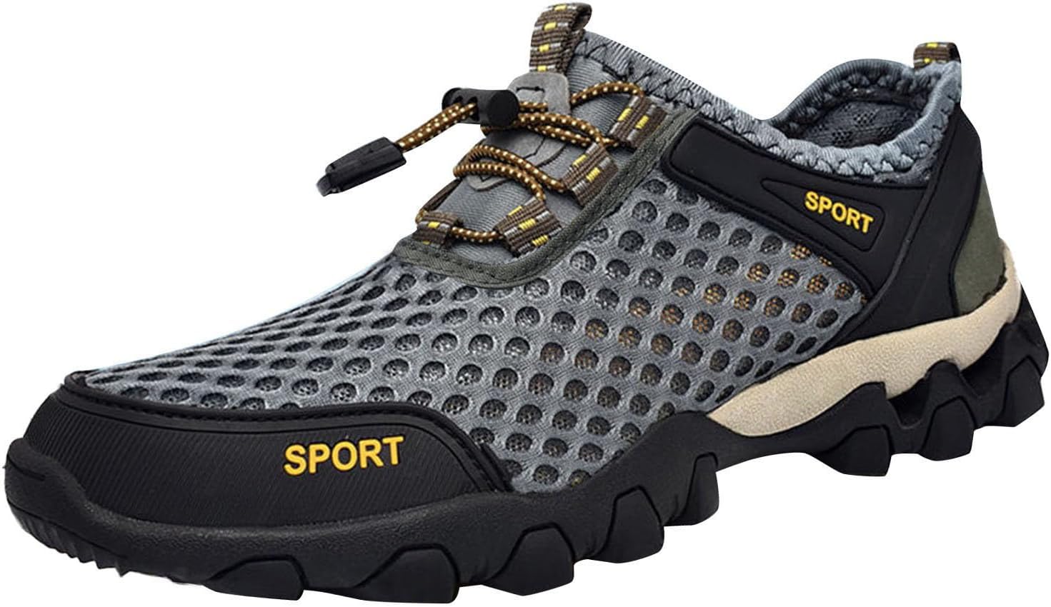 Мужские летние сетчатые дышащие походные туфли, удобная обувь для прогулок, туристическая обувь для активного отдыха, модные кроссовки с шнуровкой Generic, серый
Мужские летние сетчатые дышащие походные туфли, удобная обувь для прогулок, туристическая обувь для активного отдыха, модные кроссовки с шнуровкой Generic, серый