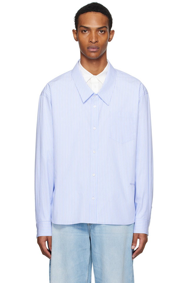 Многослойная рубашка We11Done, синий
Многослойная рубашка We11Done, синий