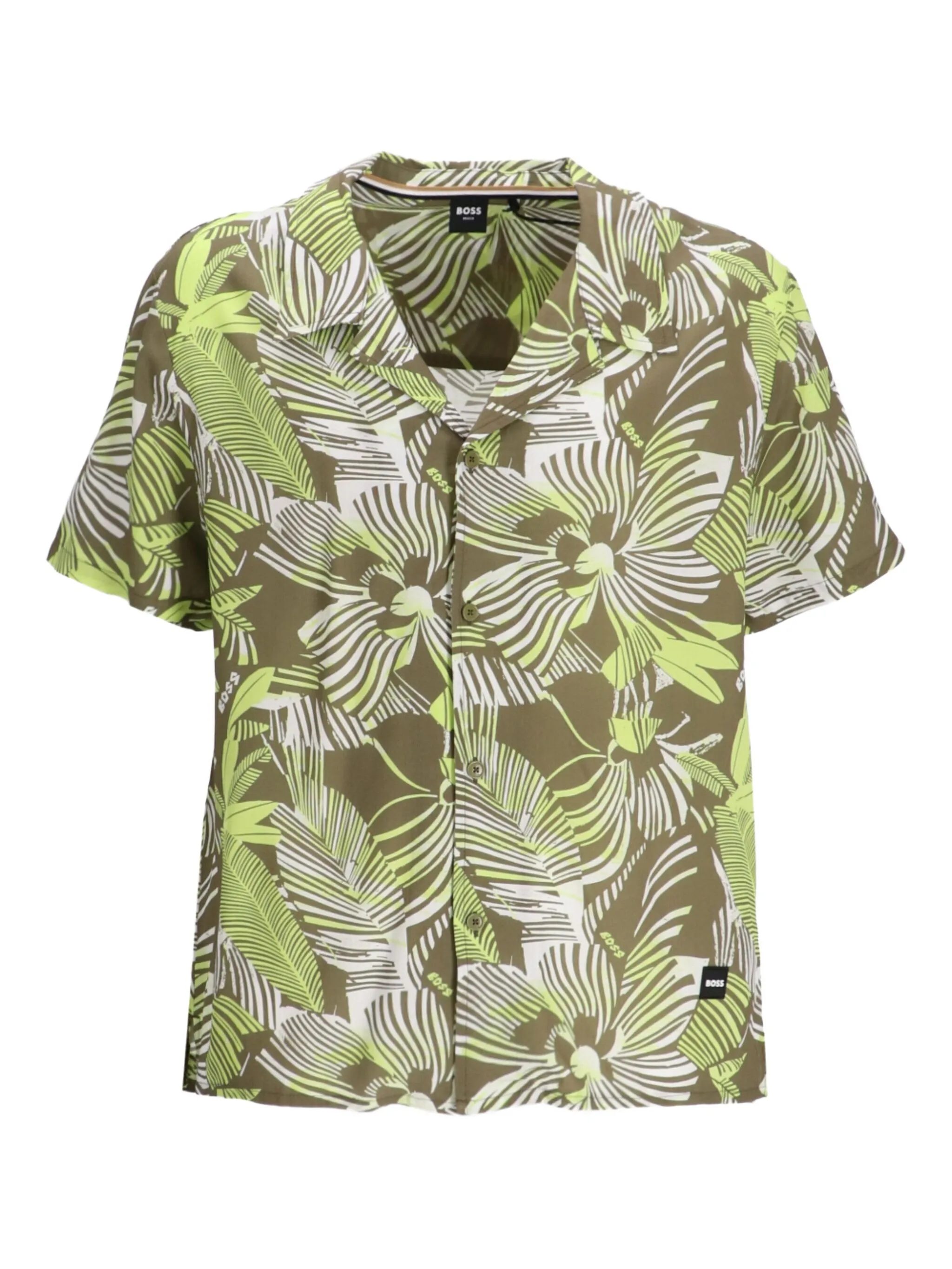 Рубашка с короткими рукавами и принтом Boss, зеленый
Рубашка с короткими рукавами и принтом Boss, зеленый