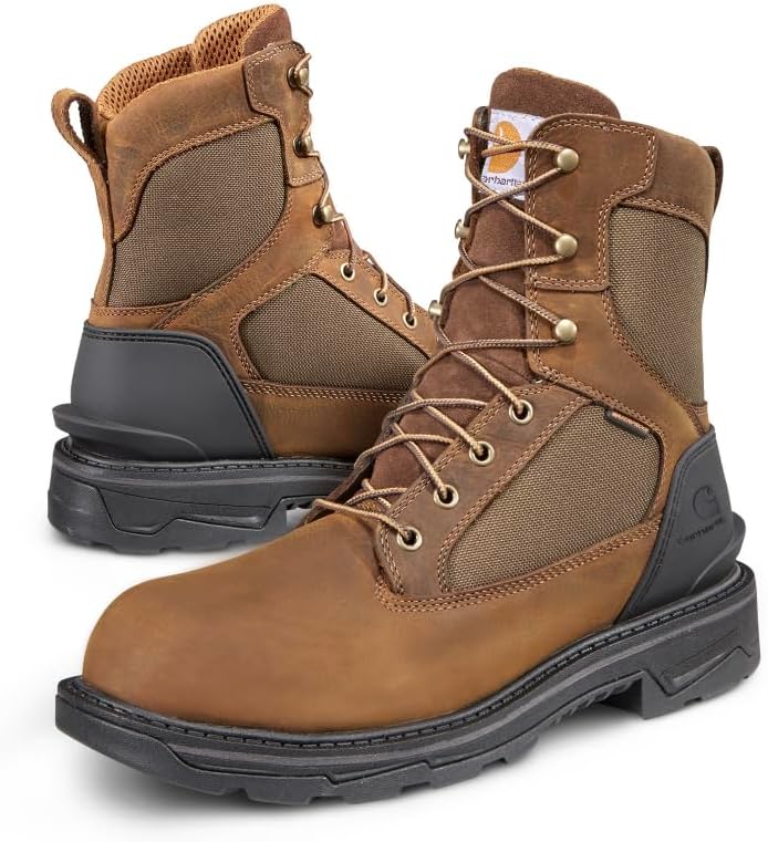 Carhartt Ironwood водонепроницаемые рабочие ботинки для мужчин - 8-дюймовые, усиленная промасленная кожа с дышащей мембраной, EH и нескользящие подошвы, Brown
Carhartt Ironwood водонепроницаемые рабочие ботинки для мужчин - 8-дюймовые, усиленная промасленная кожа с дышащей мембраной, EH и нескользящие подошвы, Brown