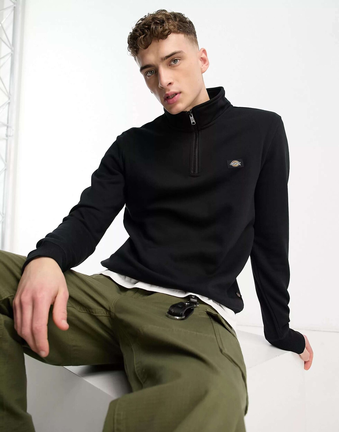Черный свитшот Dickies на молнии 1/4
Черный свитшот Dickies на молнии 1/4