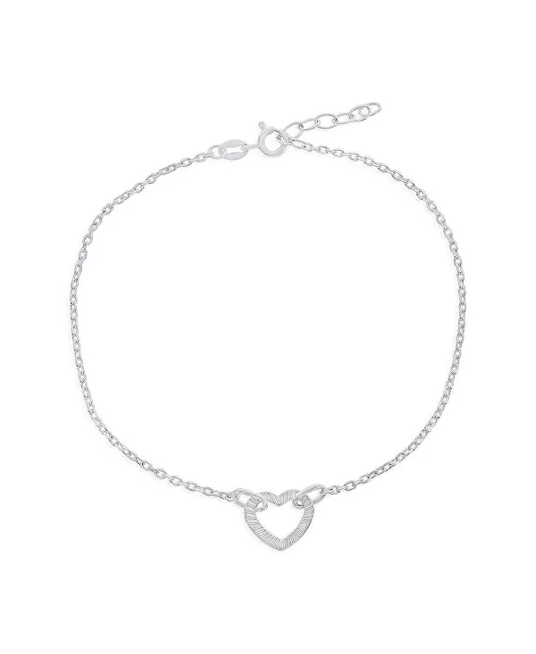 Серебряный браслет на лодыжку в форме сердца с подкладкой Simona, silver
Серебряный браслет на лодыжку в форме сердца с подкладкой Simona, silver
