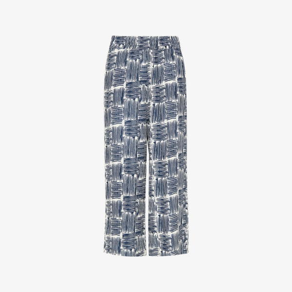 Брюки Whistles укороченные тканые с абстрактным принтом, синий
Брюки Whistles укороченные тканые с абстрактным принтом, синий
