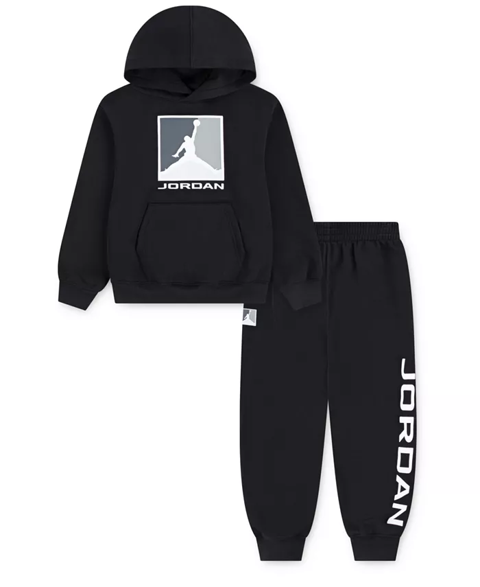 Детский комплект из 2 предметов: утепленная толстовка с капюшоном Baseline и брюки Jordan
Детский комплект из 2 предметов: утепленная толстовка с капюшоном Baseline и брюки Jordan