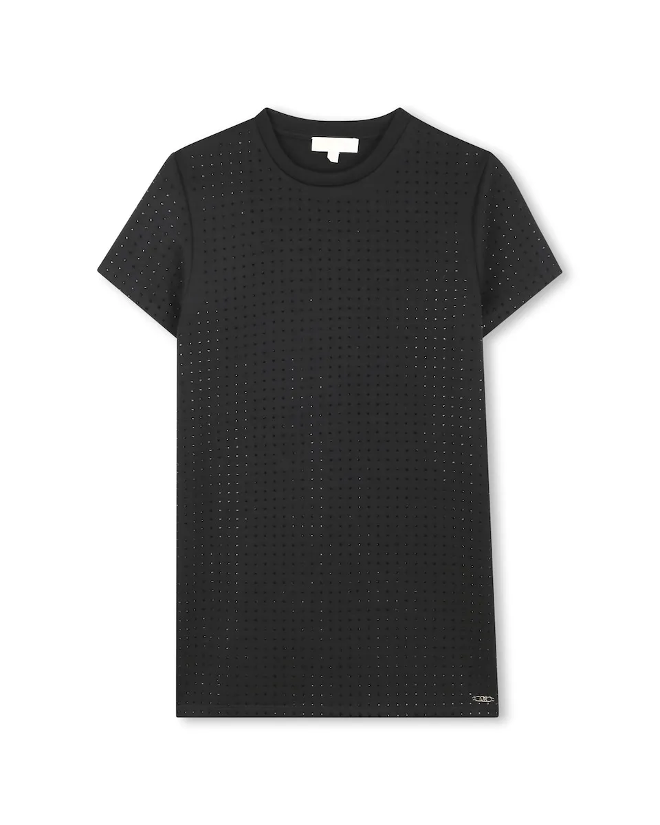 Детское платье черного цвета с коротким рукавом Michael Kors
Детское платье черного цвета с коротким рукавом Michael Kors