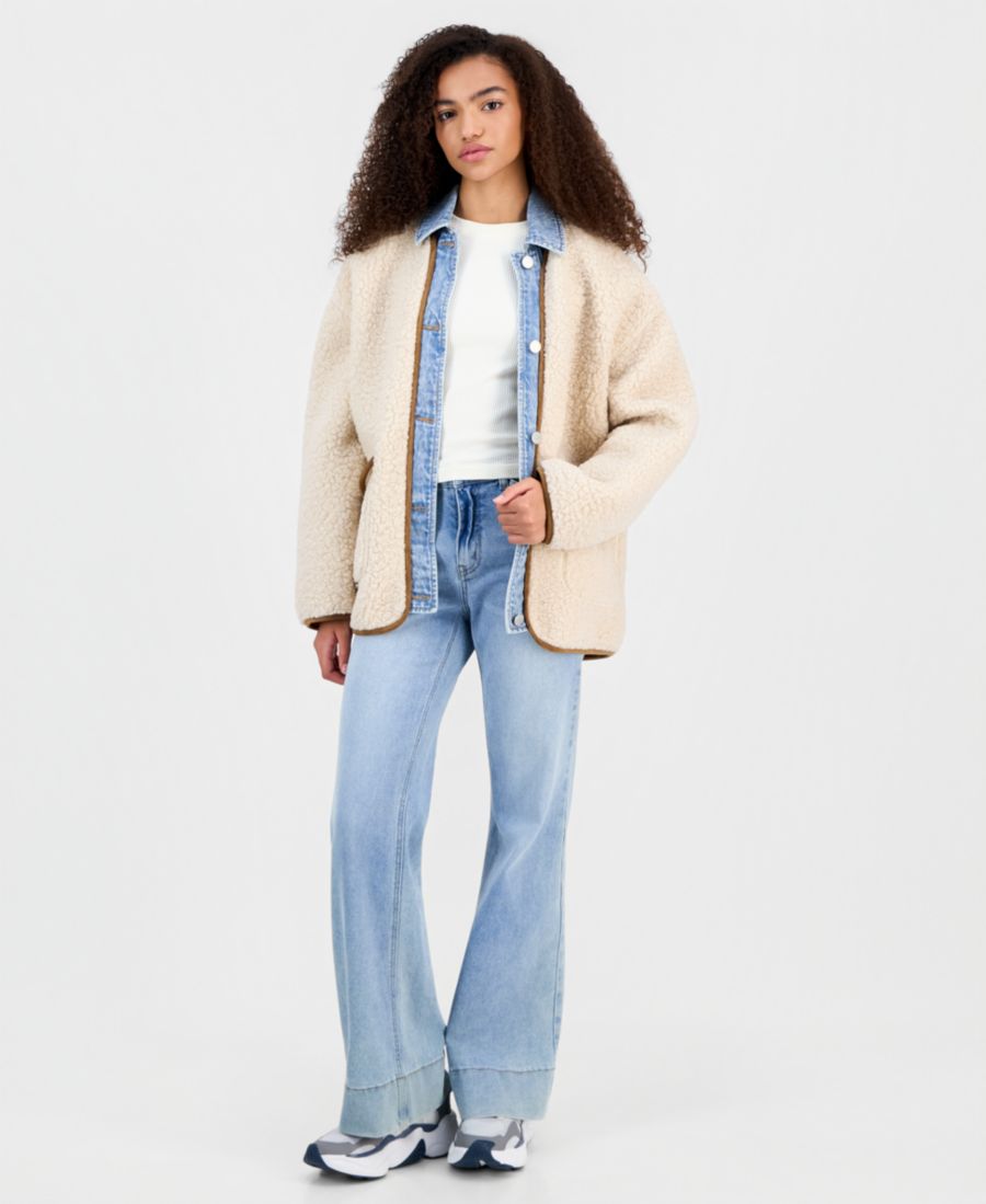 Женская флисовая куртка для походов на природу BLANK NYC, Cream/light Indigo
Женская флисовая куртка для походов на природу BLANK NYC, Cream/light Indigo