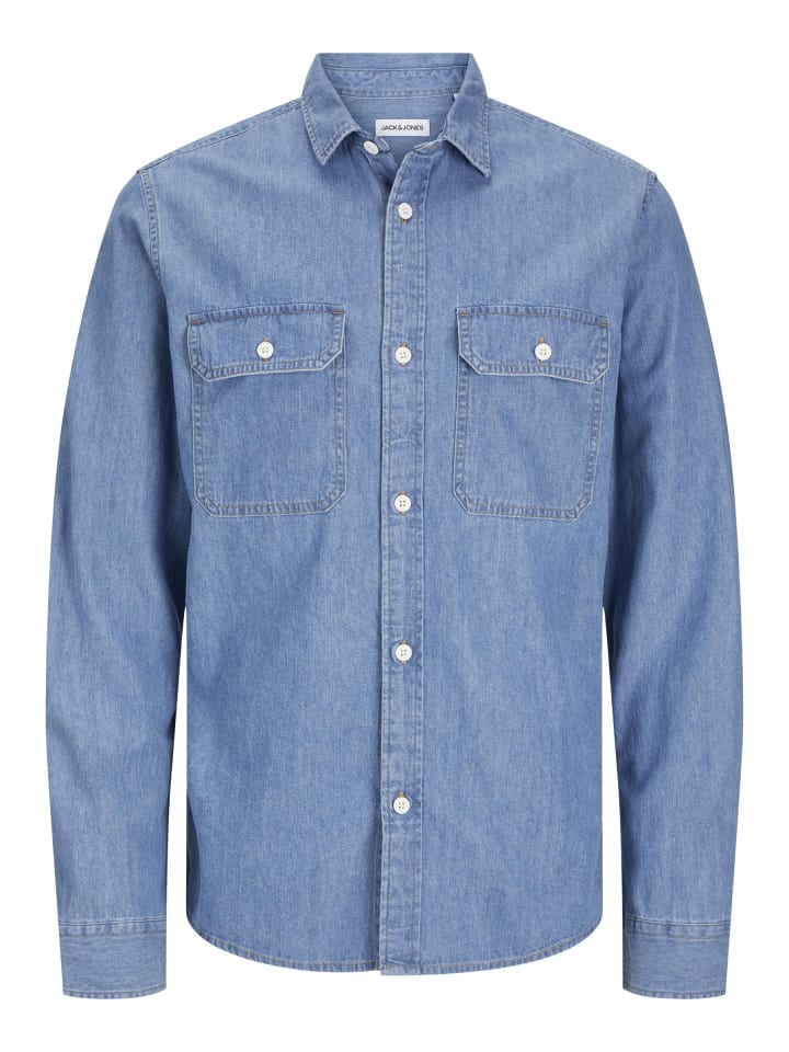 Джинсовая рубашка из светло-голубого денима Jack & Jones
Джинсовая рубашка из светло-голубого денима Jack & Jones