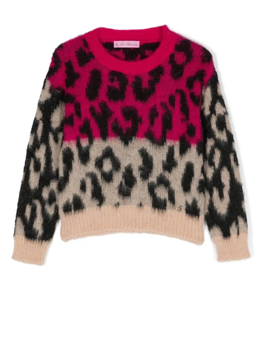 Джемпер с леопардовым принтом Miss Blumarine, розовый
Джемпер с леопардовым принтом Miss Blumarine, розовый